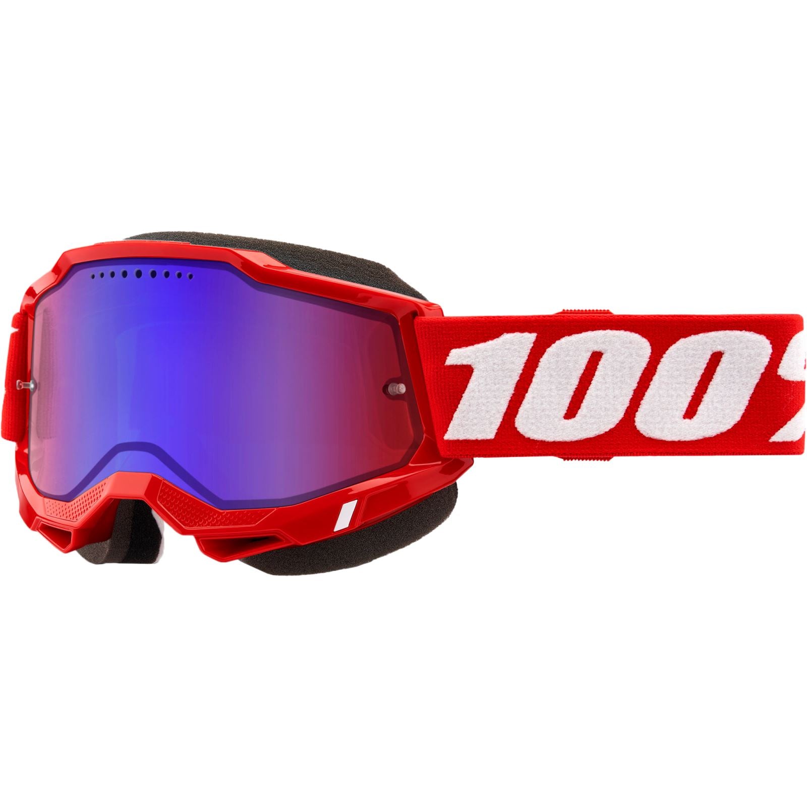 100% Accuri 2 Snow Goggles - Red with Red/Blue Mirror Lens 50223-654-03_1367706