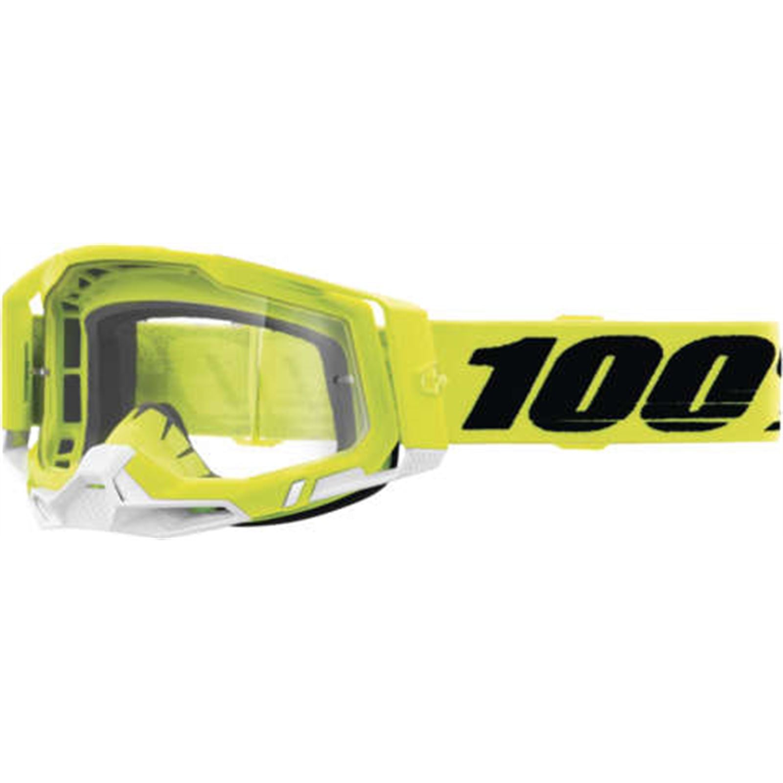 100% Racecraft 2 Goggles - Fluo Yellow - Clear 50121-101-04_993642