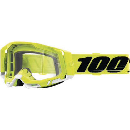 100% Racecraft 2 Goggles - Fluo Yellow - Clear 50121-101-04_993536