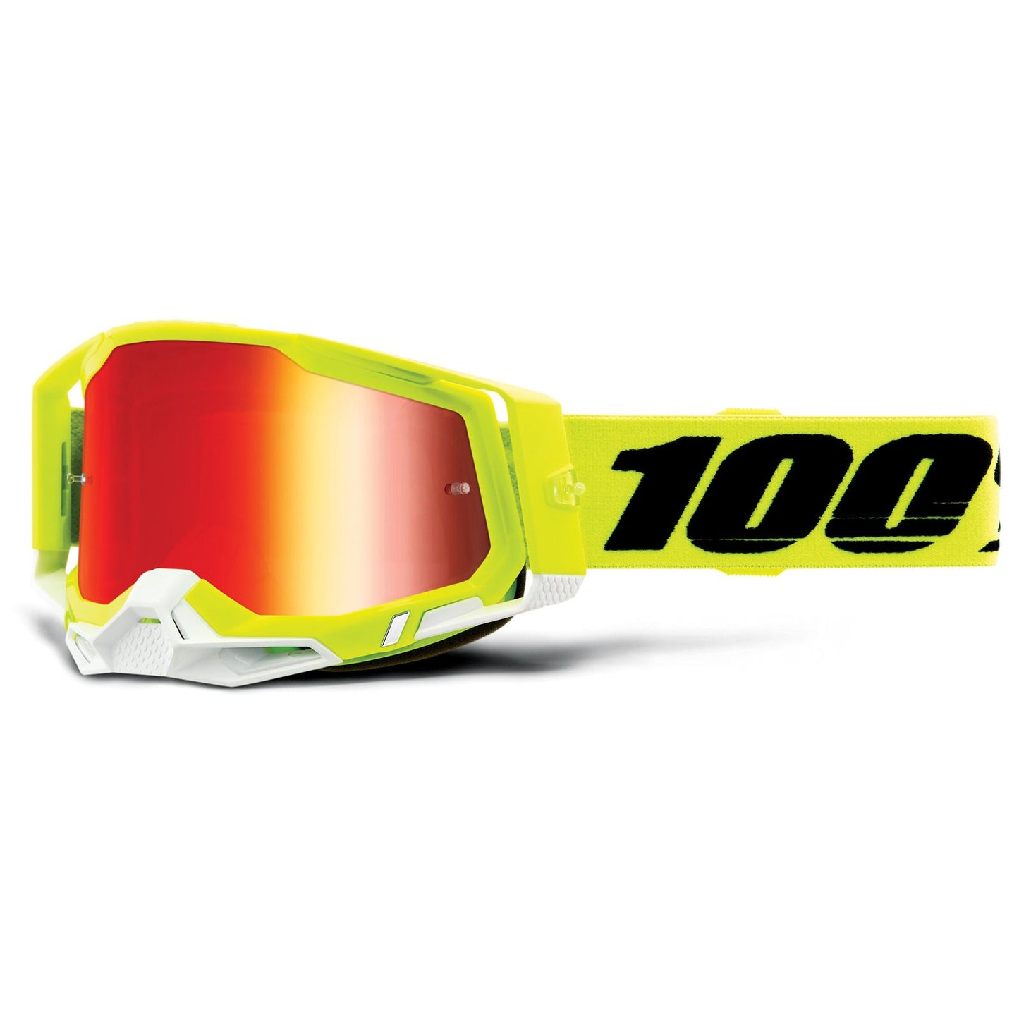Racecraft 2 Goggles - Fluo Yellow - Red Mirror_2097169