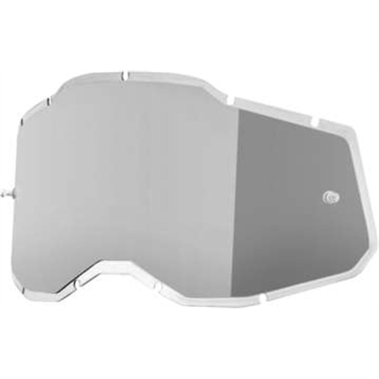 100% Accuri 2/Racecraft 2/Strata 2 Lens - Injected Silver 51008-304-01_988845