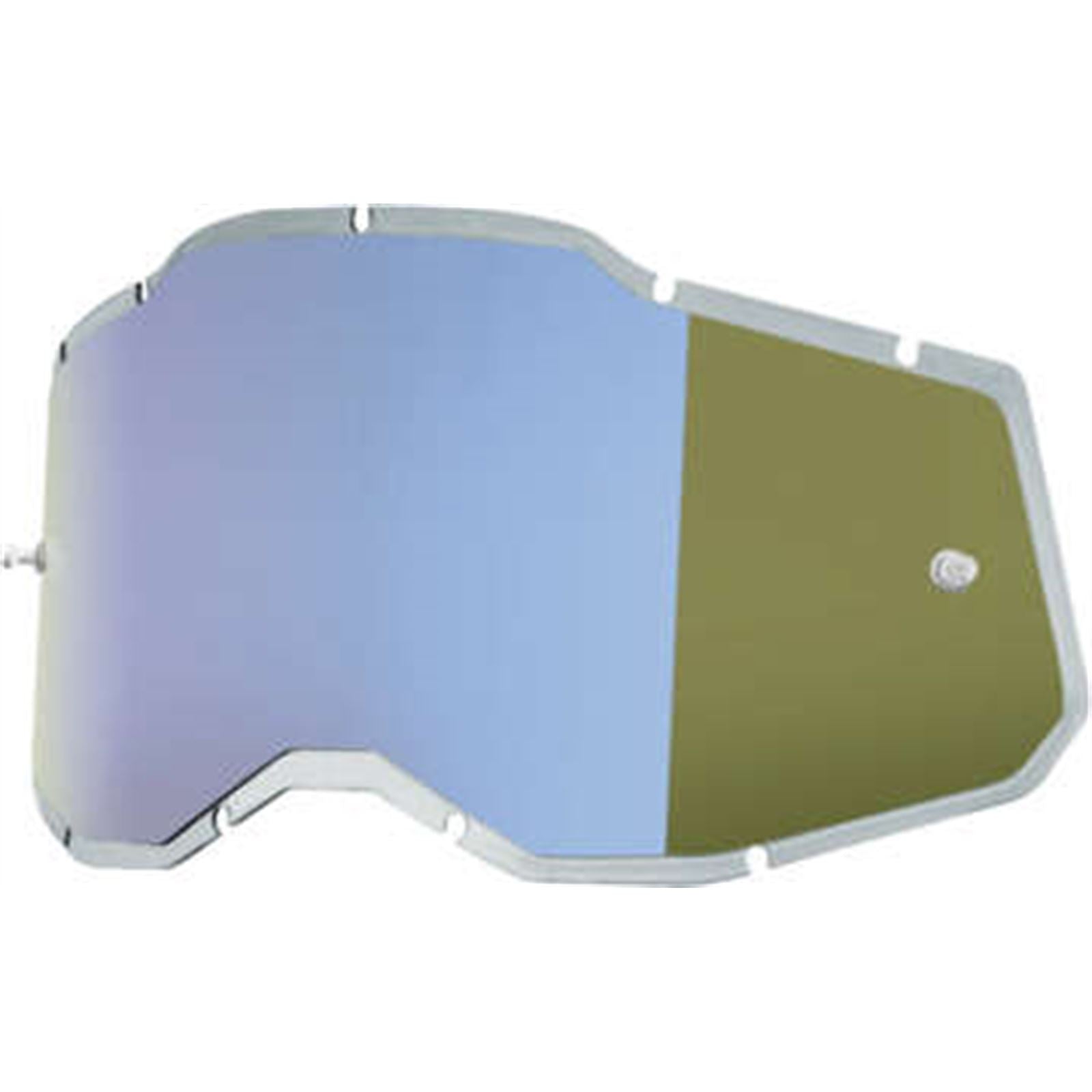 100% Accuri 2/Racecraft 2/Strata 2 Lens - Injected Blue Mirror 51008-350-01_981474