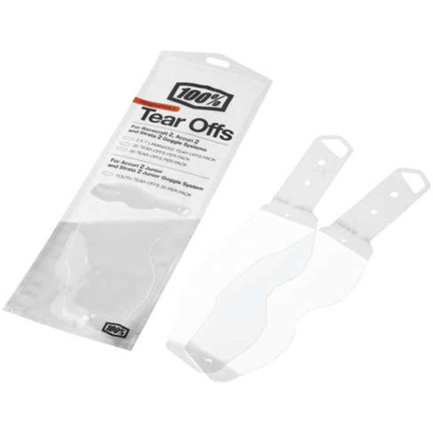 100% Accuri 2/Racecraft 2/Strata 2 Tear-Offs - Laminated - 7 Pack (2) 51018-201-14_988973
