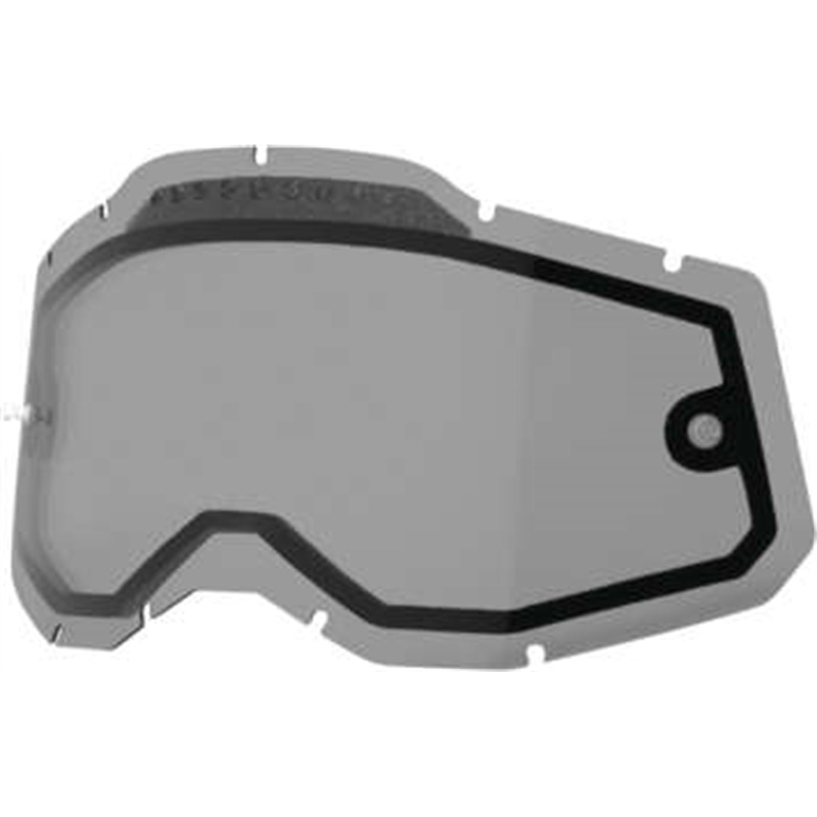 100% Accuri 2/Racecraft 2/Strata 2 Dual Lens - Vented - Smoke 51008-602-01_988062