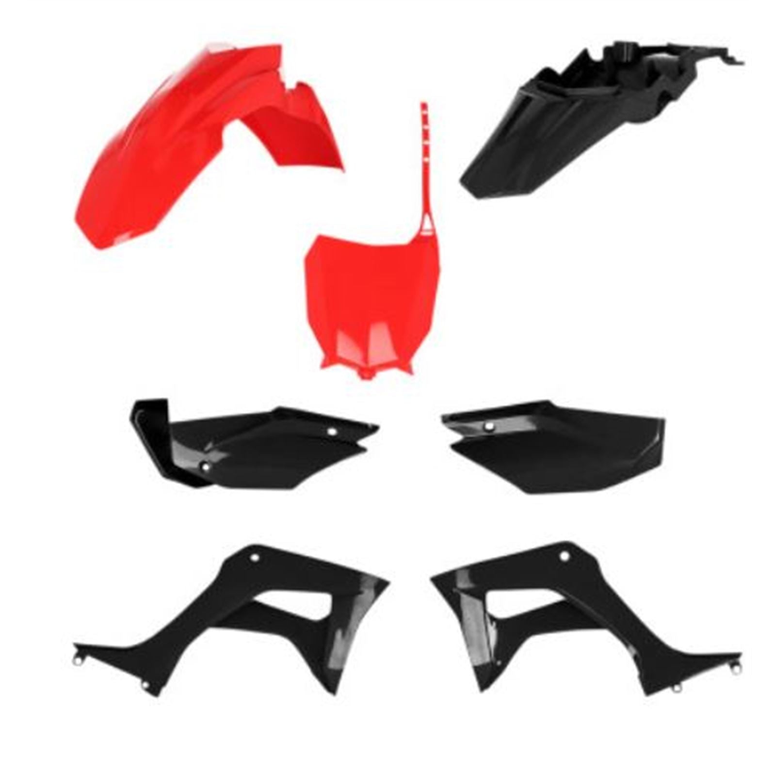 Acerbis Full Replacement Body Kit - Red/Black - CRF110F 2861931018_734224