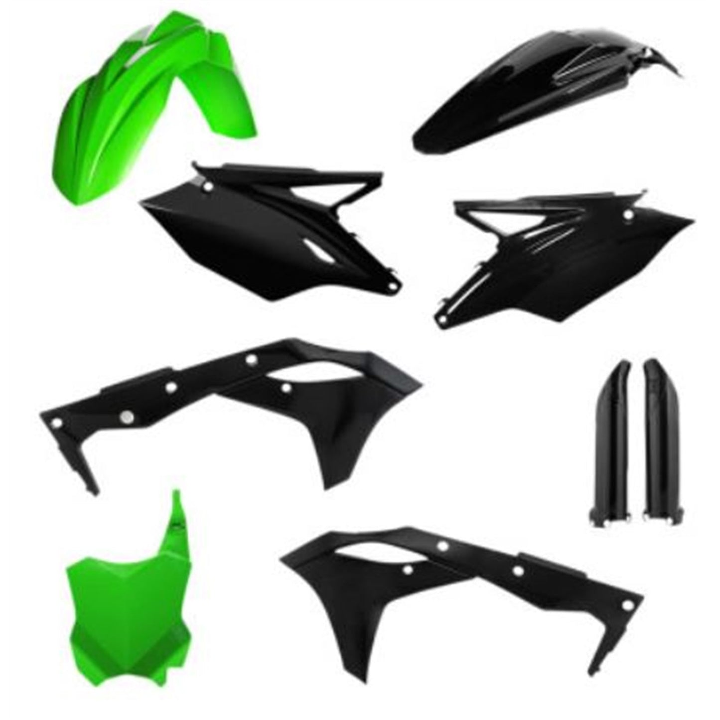 Acerbis Full Replacement Body Kit - Green/Black - KX250F 2685821089_734242