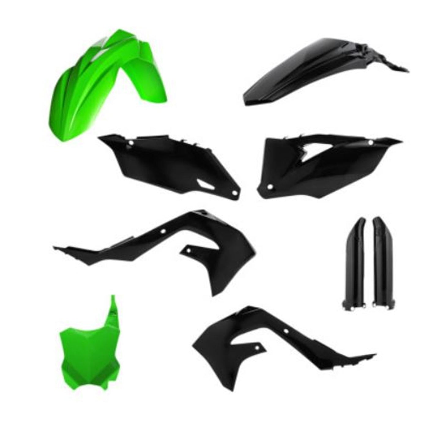Acerbis Full Replacement Body Kit - Green/Black - KX250F 2736291089_734243