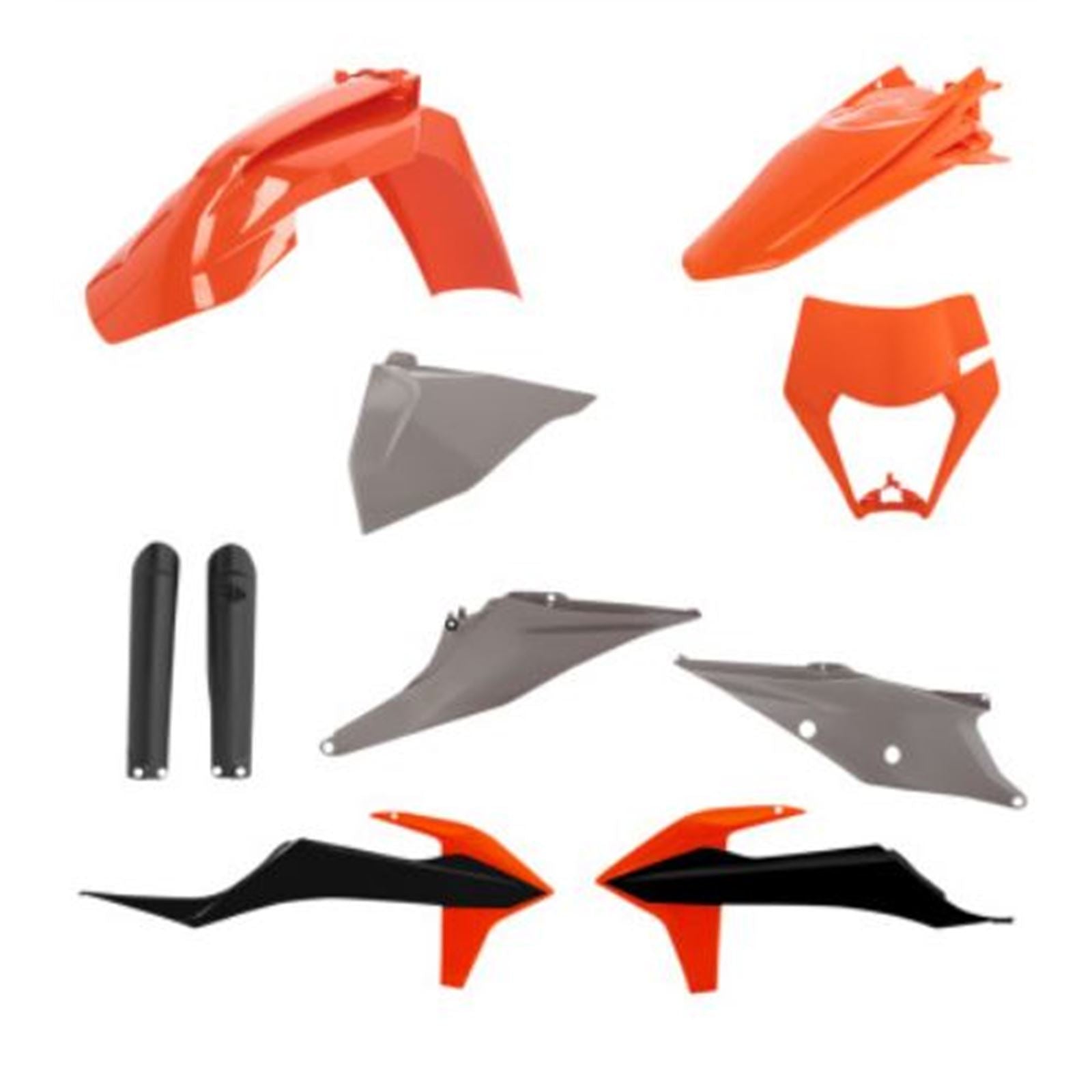 Acerbis Full Replacement Body Kit for SXF/XC - Orange/Black/Gray 2791547118_734252