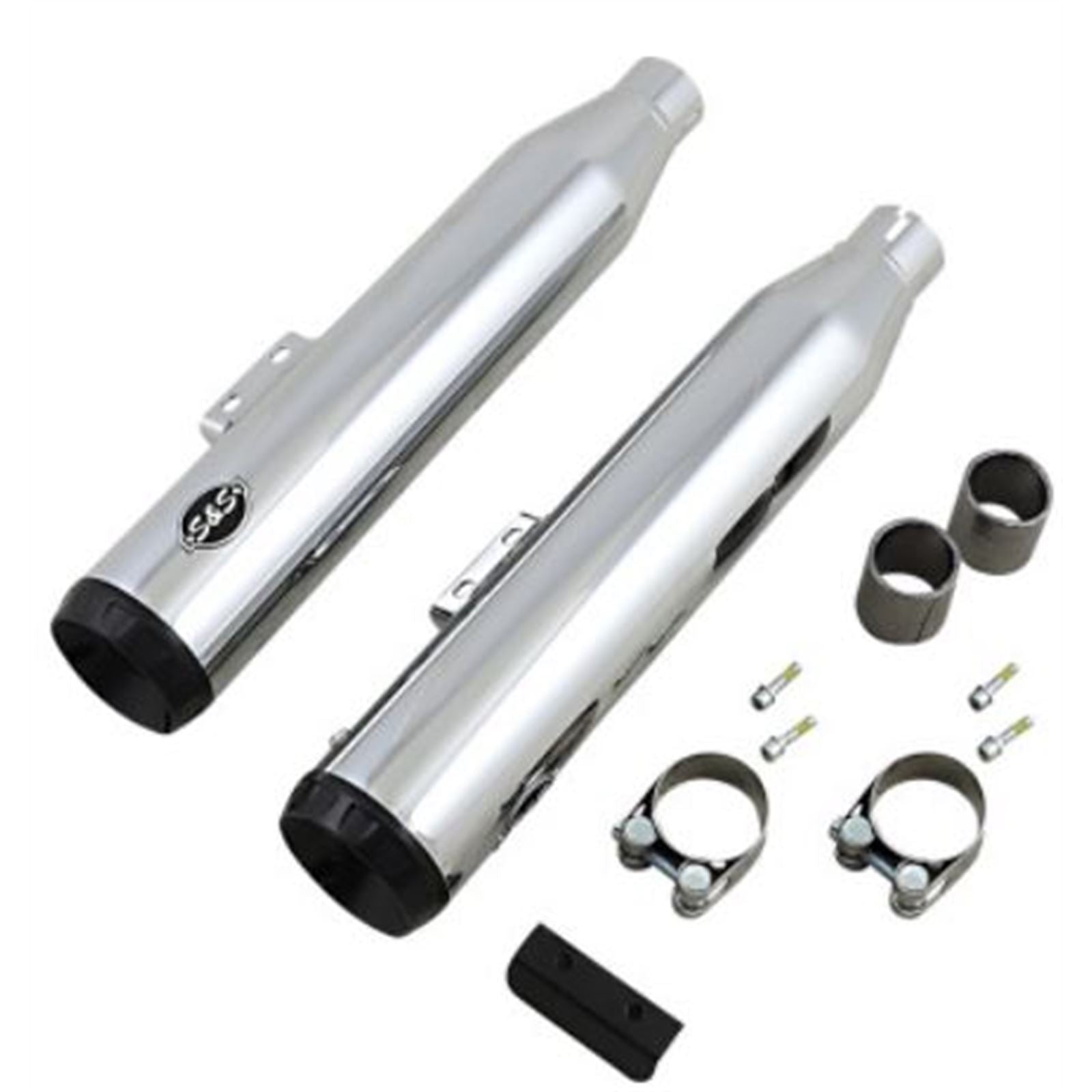 S&S Cycle Grand National 50 State Mufflers - Chrome 550-0755B_730705
