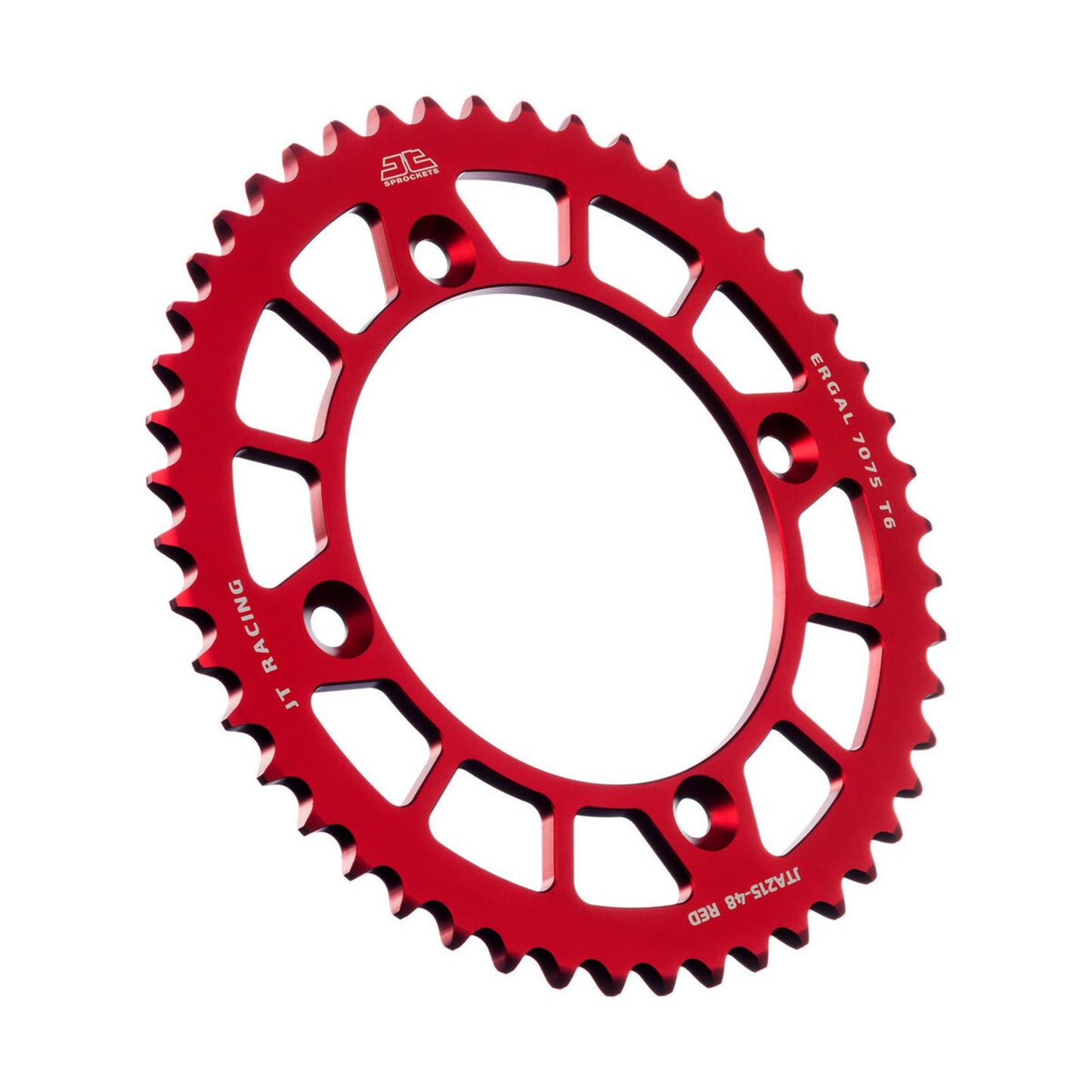 JT Sprockets Rear Racelite Sprocket - Aluminum 48T-420 - Red for Honda JTA215.48RED_1089839