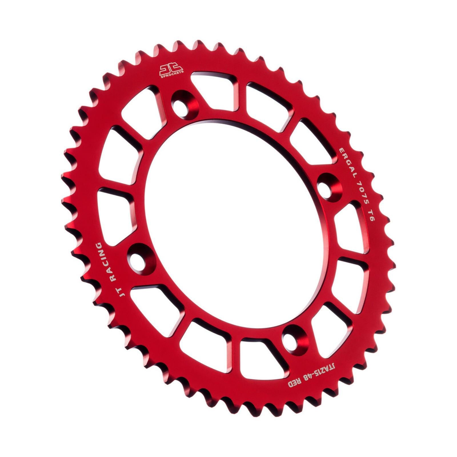 JT Sprockets Rear Racelite Sprocket - Aluminum 48T-420 - Red for Honda JTA215.48RED_1089839