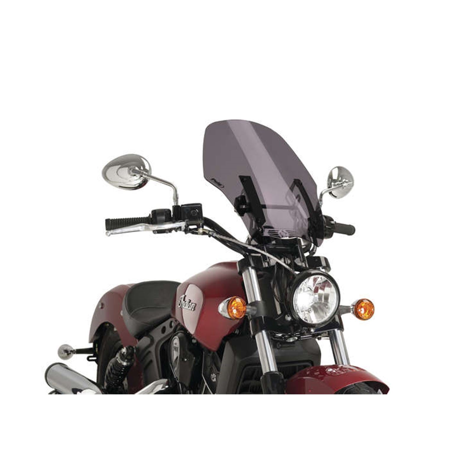 Puig Naked New Generation Adjustable Windshield for Scout - Dark Smoke [MPN: 9386F]_980966