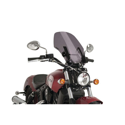 Puig Naked New Generation Adjustable Windshield for Scout - Dark Smoke [MPN: 9386F]_980966