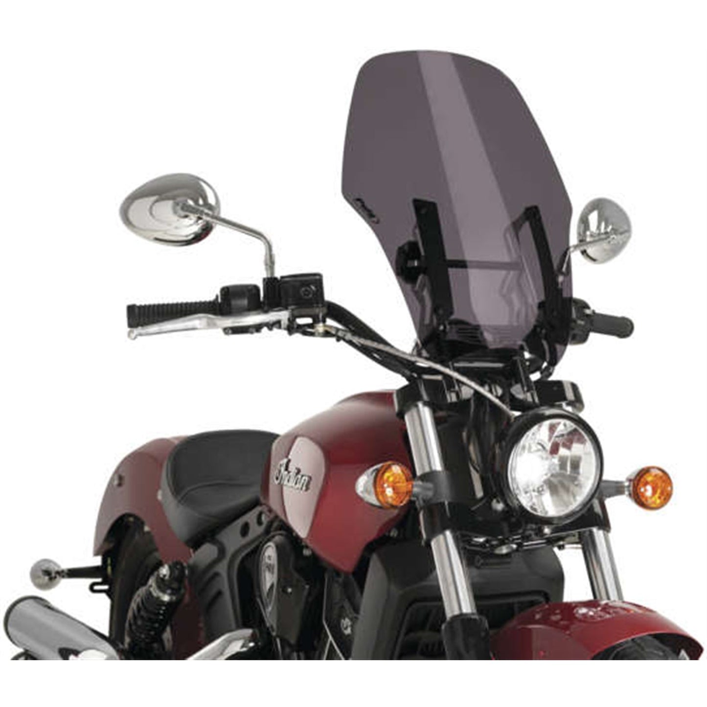 Puig Naked New Generation Adjustable Windshield for Scout - Dark Smoke [MPN: 9386F]_980988
