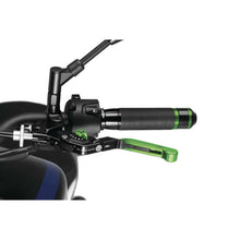 Puig Clutch Lever Extendable Foldable Clutch, Green/Black/Green 24VNV_995613