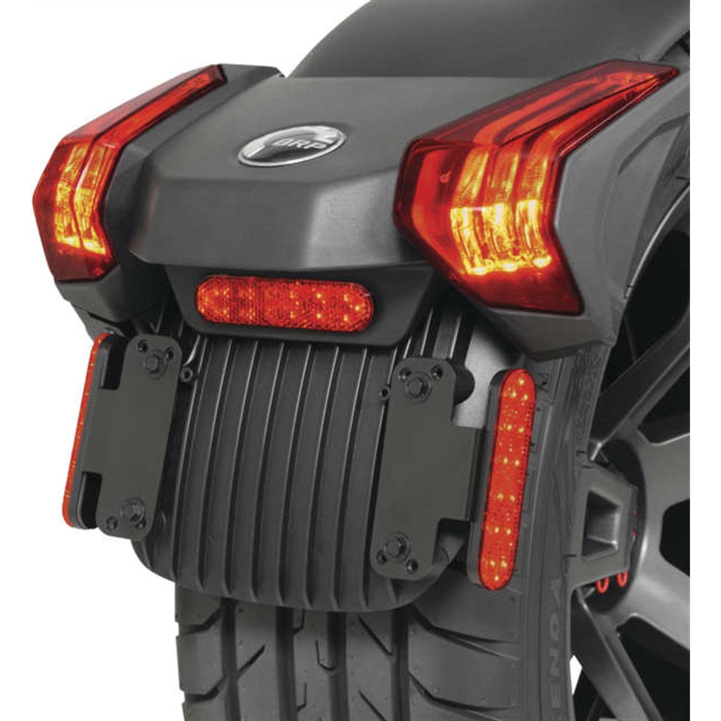 Show Chrome Red LED Marker Light - 1" x 3-3/4" 16-119RS_986002