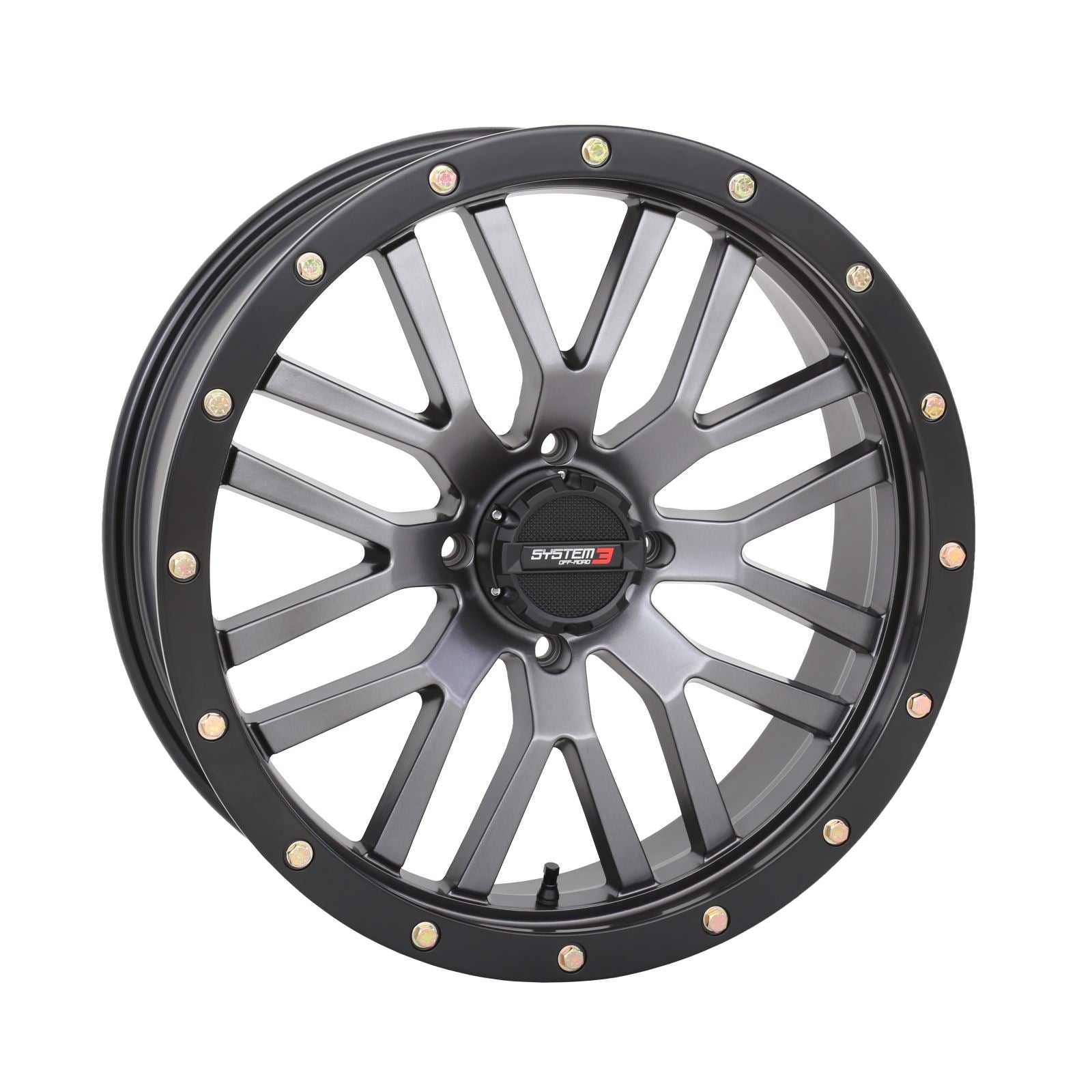System 3 ST-3 Simulated Beadlock Wheel 20x6.5, 4/137, 4+2.5, Grey 20S3-1537_1308571