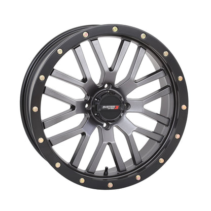 System 3 ST-3 Simulated Beadlock Wheel 20x6.5, 4/156, 4+2.5 - Grey 20S3-1556_1308572