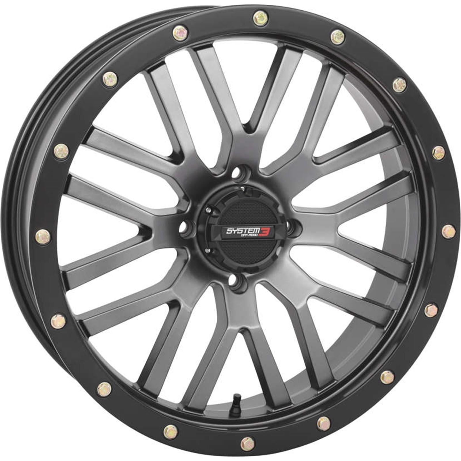 System 3 ST-3 Simulated Beadlock Wheel 22x6.5, 4/137, 4+2.5 - Grey 22S3-1537_982853