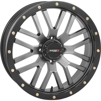 System 3 ST-3 Simulated Beadlock Wheel 22x6.5, 4/137, 4+2.5 - Grey 22S3-1537_982853