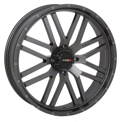 System 3 ST-3 Simulated Beadlock Wheel 22x6.5, 4/156, 4+2.5 - Grey [MPN: 22S3-1556]_1308576