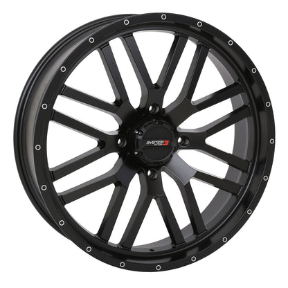 System 3 ST-3 Simulated Beadlock Wheel 24x6.5, 4/156, 4+2.5 - Matte Black 24S3-1156_1308578