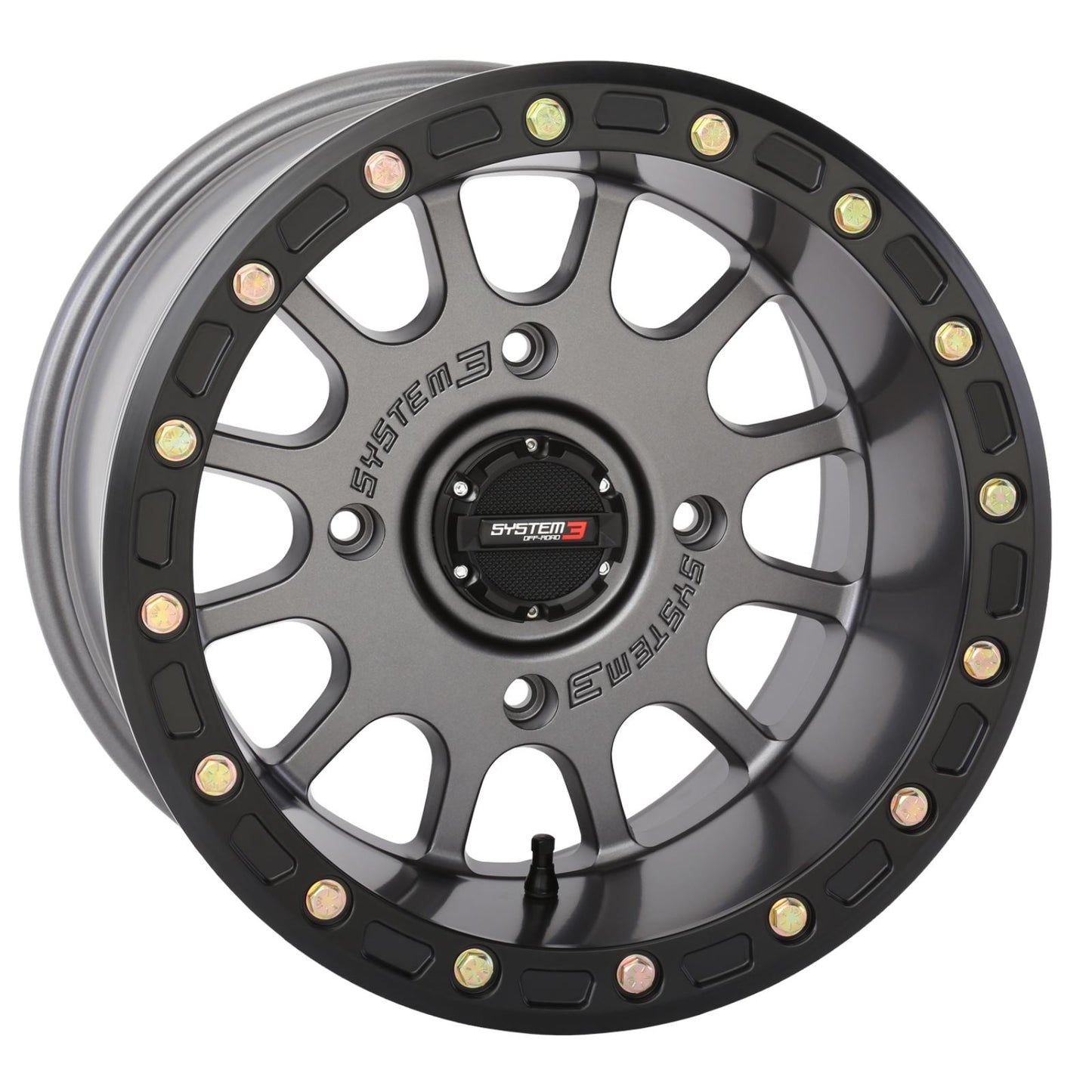 System 3 SB-5 Beadlock Wheel 15x10, 4/137, 5+5 - Matte Gunmetal 15S3-56371_1308566
