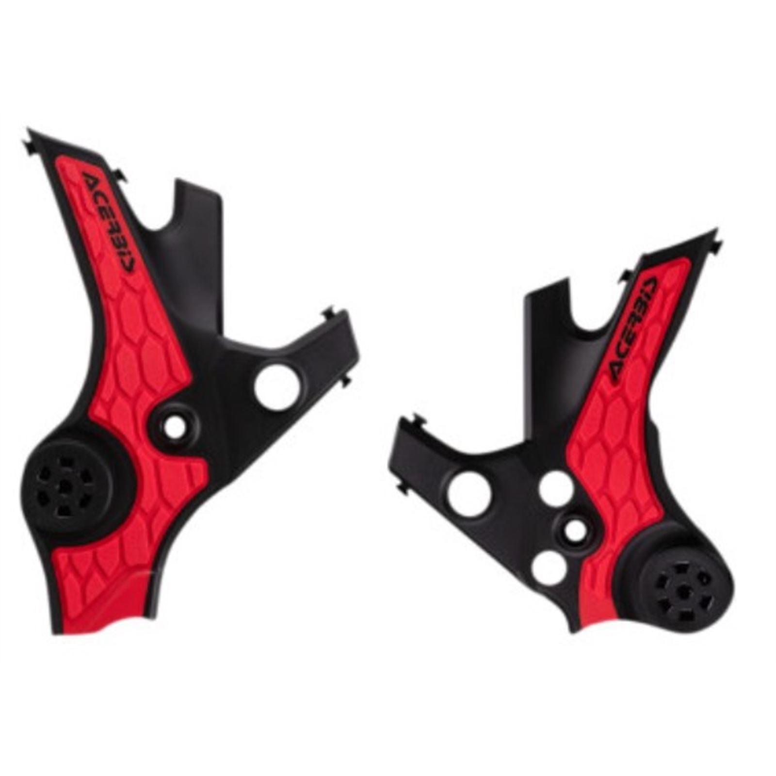 Acerbis X-Grip Frame Guards - Black/Red for Honda 2858821042_674961