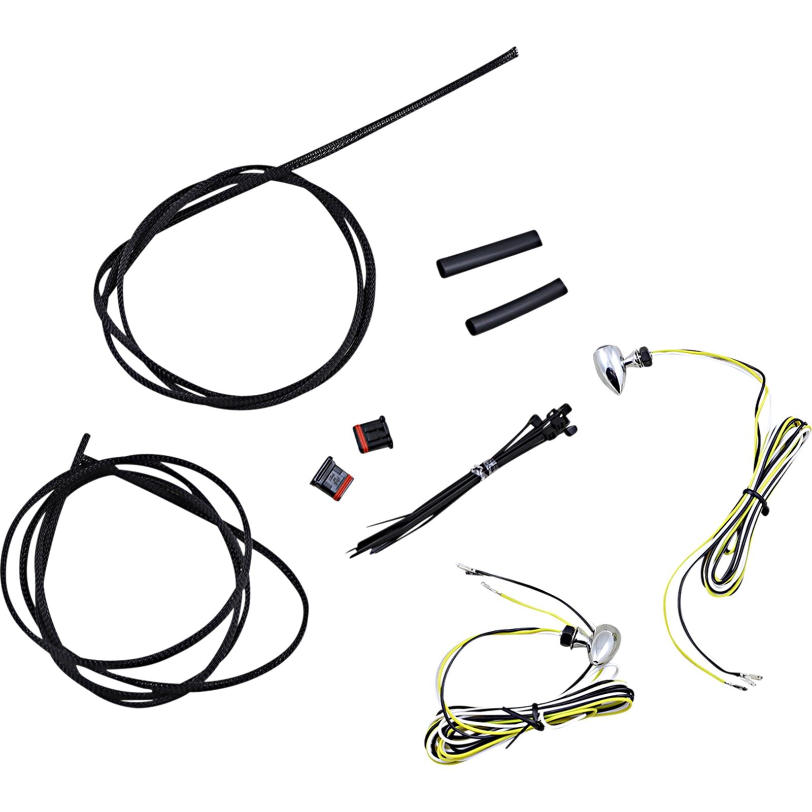 Custom Dynamics Micro Turn Signals - Dual - Amber/White - Chrome CD-MICRO-AW-C_1052089