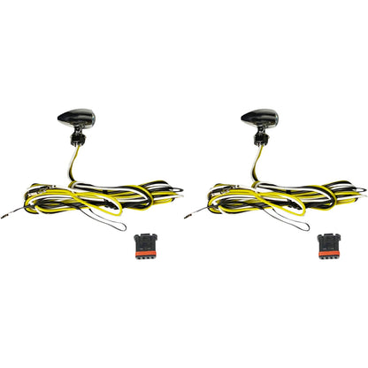 Custom Dynamics Micro Turn Signals - Dual - Amber/White - Chrome CD-MICRO-AW-C_1052090