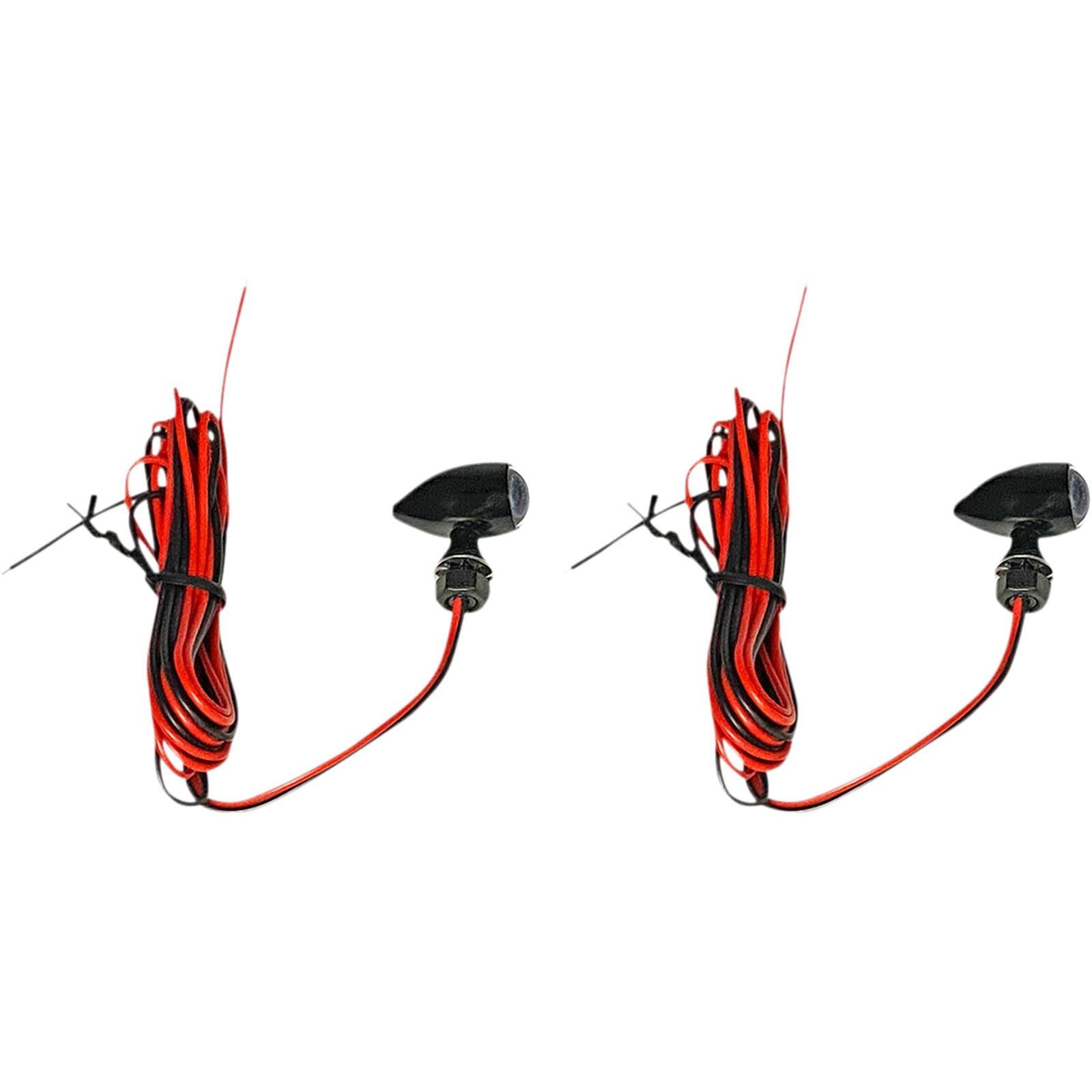 Custom Dynamics Micro Turn Signals - Red -Black CD-MICRO-R-B_1052150