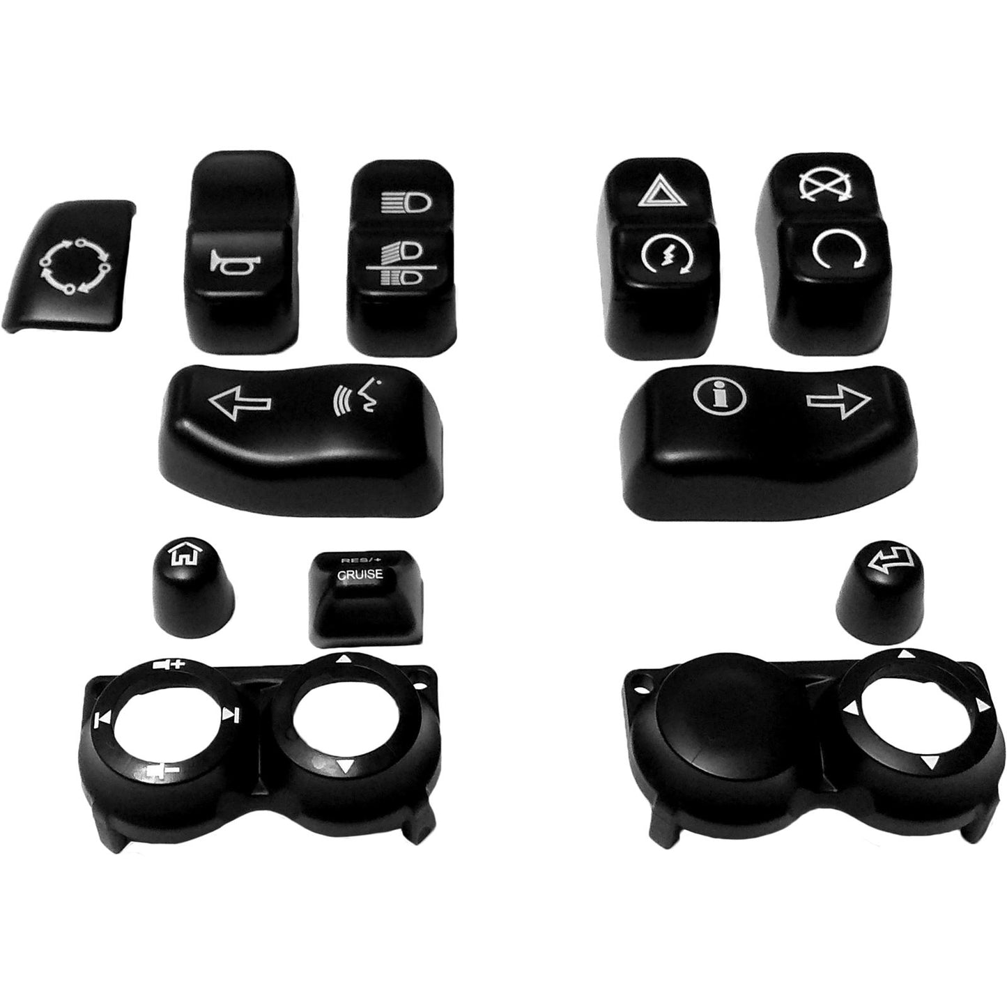 Harddrive Switch Cap Kit - Black `16-Up FLHT/FLTR EXC SE Models 370342_1009177