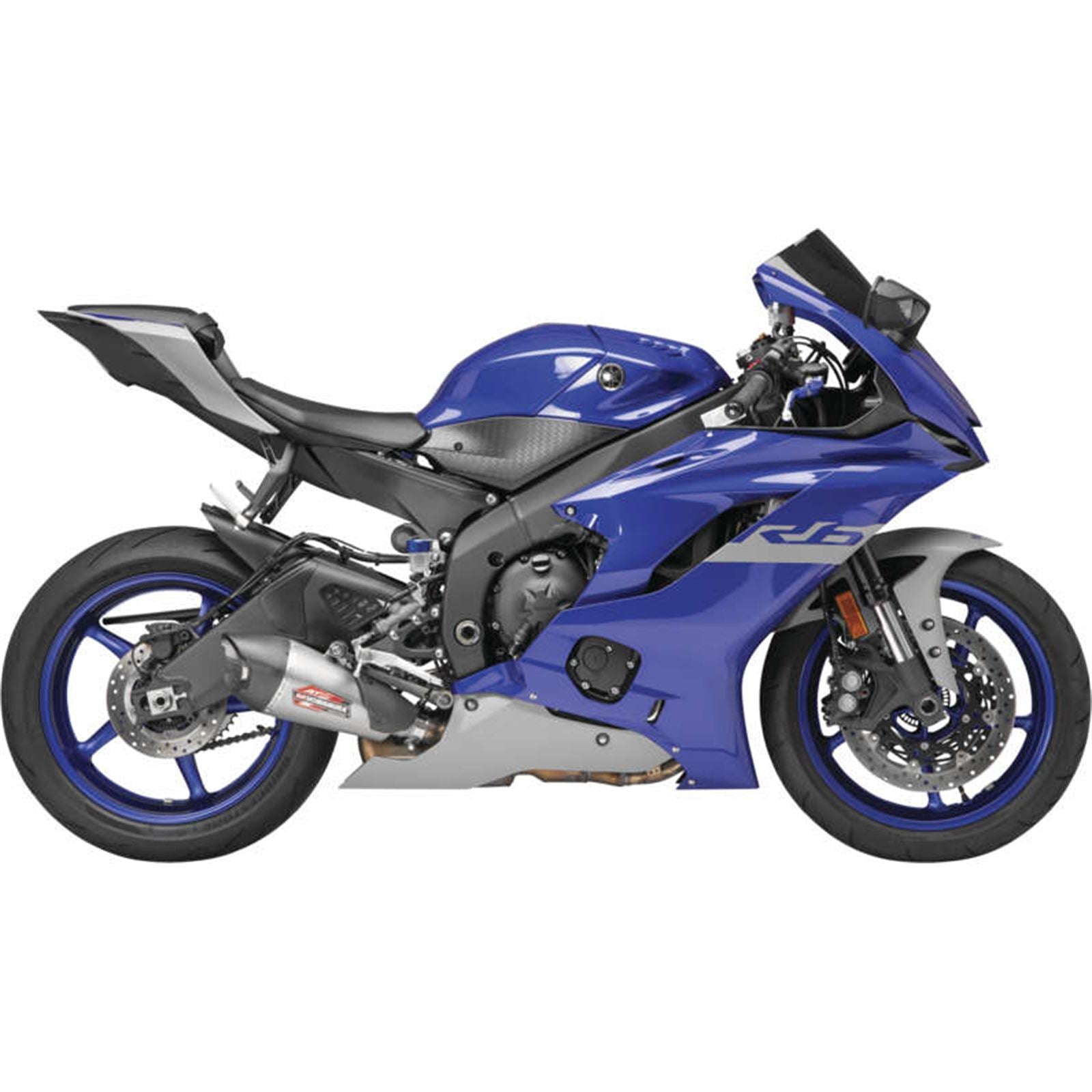Yoshimura Street Exhaust AT2 Slip-On - Stainless Steel with/Carbon Fiber End Cap 13630BP521_982988