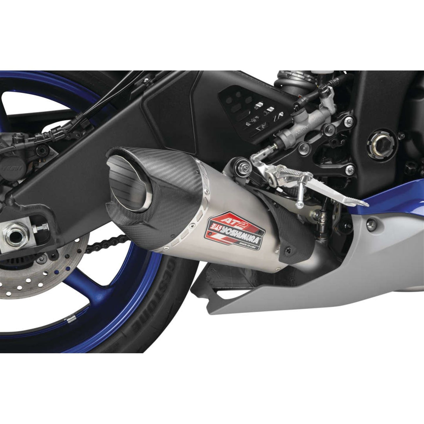 Yoshimura Exhaust AT2 Full System Stainless Steel With Carbon Fiber End Cap 13630AP521_986406