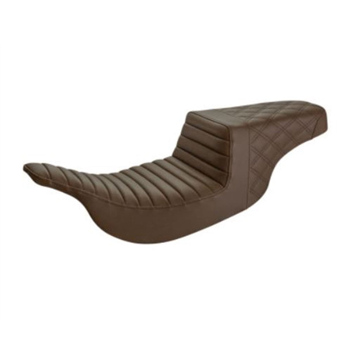 Saddlemen Step Up Seat Tuck and Roll/Lattice Stitched Brown [MPN: 897-07-176BR]_640123