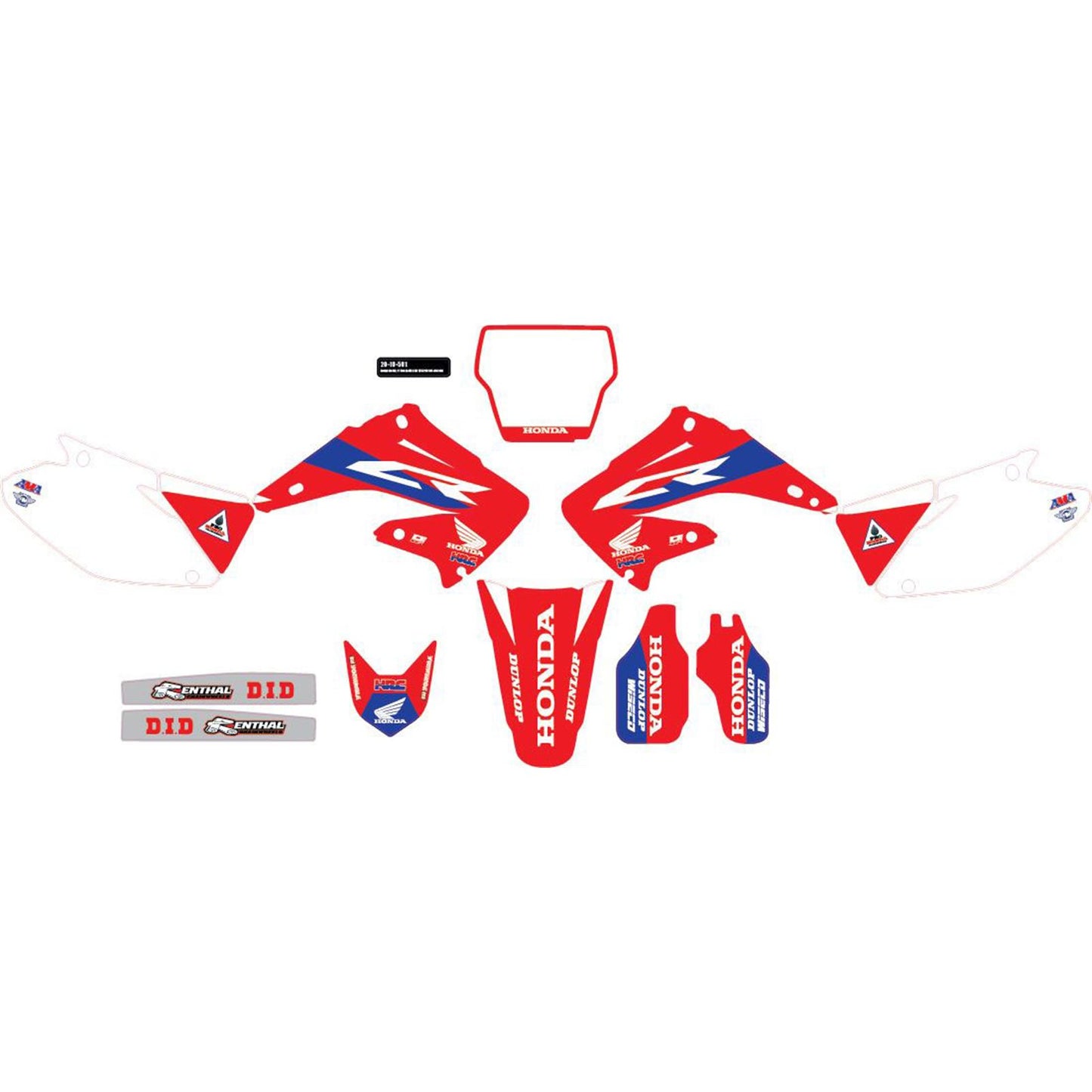 D'Cor Graphic Kit - HRC for Honda [MPN: 20-10-501]_726131