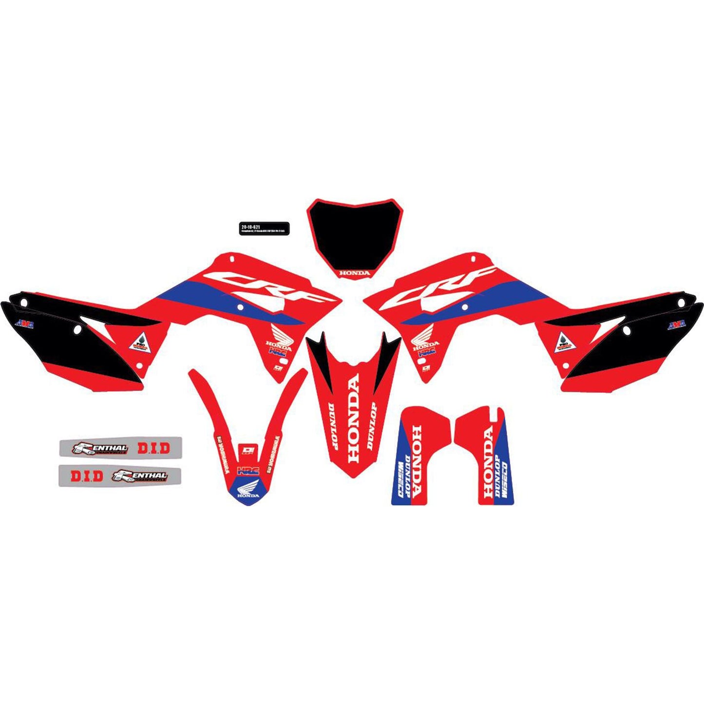 D'Cor Graphic Kit - HRC for Honda [MPN: 20-10-621]_726133