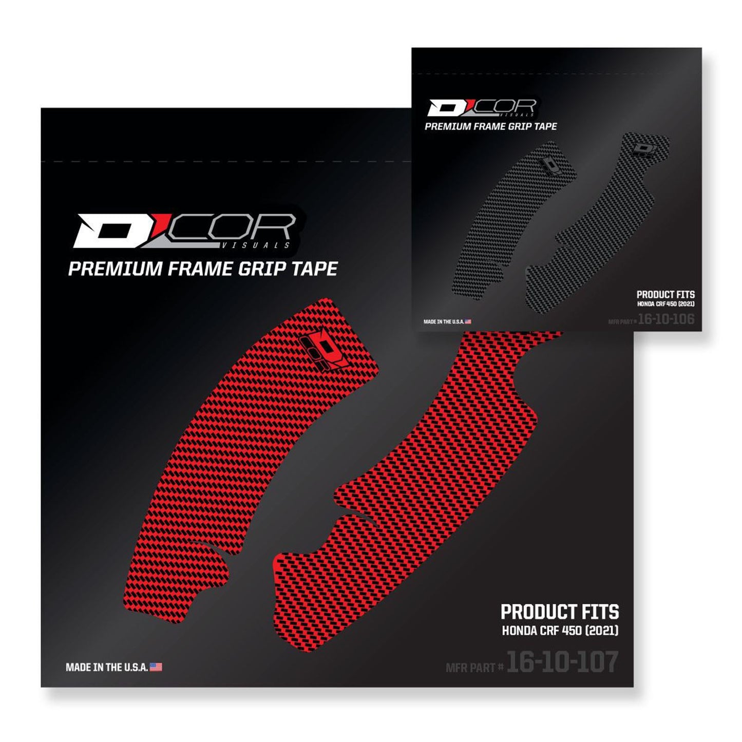 D'Cor Frame Grip Tape - Red for Honda [MPN: 16-10-107]_726127