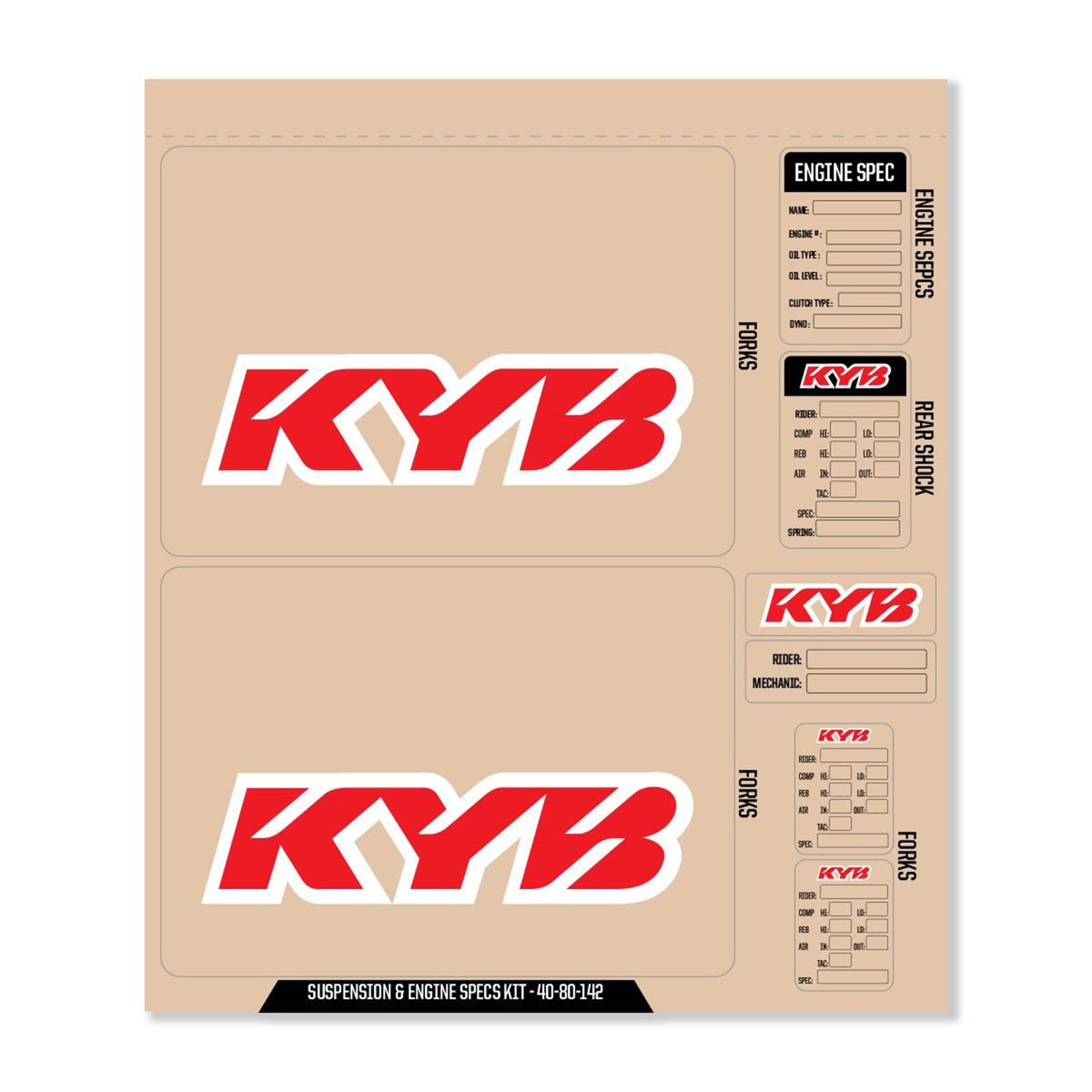 D'Cor KYB Decal Kit - Red [MPN: 40-80-142]_726237