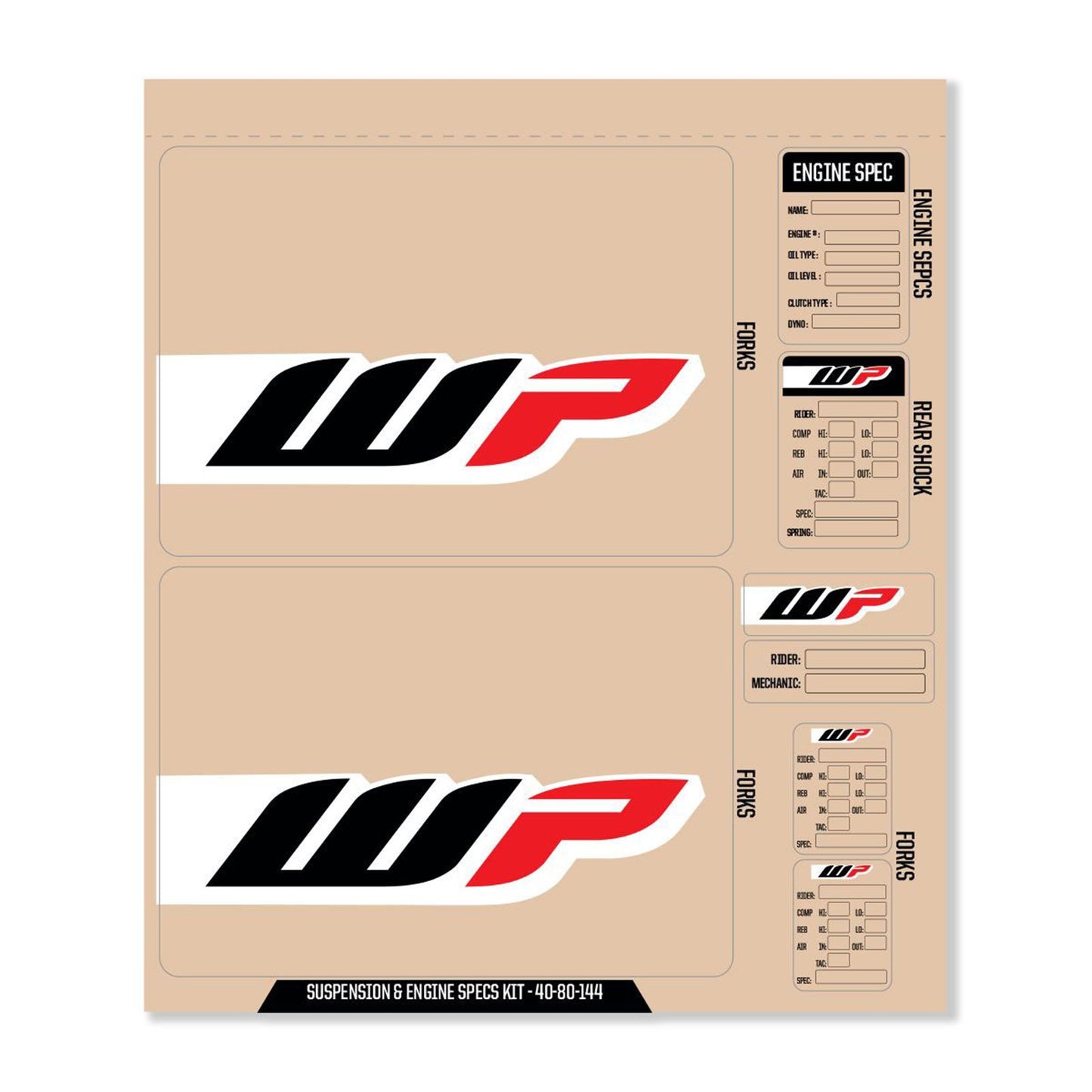 D'Cor WP Decal Kit - Black [MPN: 40-80-144]_726236