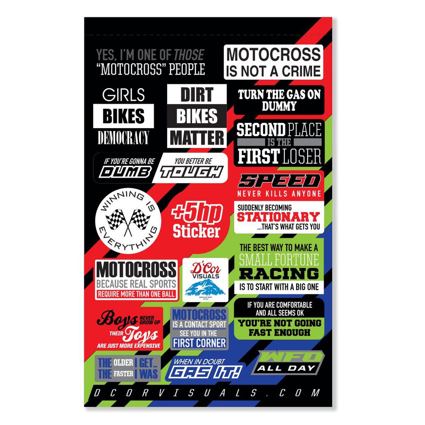 D'Cor Moto Talk Decal Sheet [MPN: 40-90-121]_726222