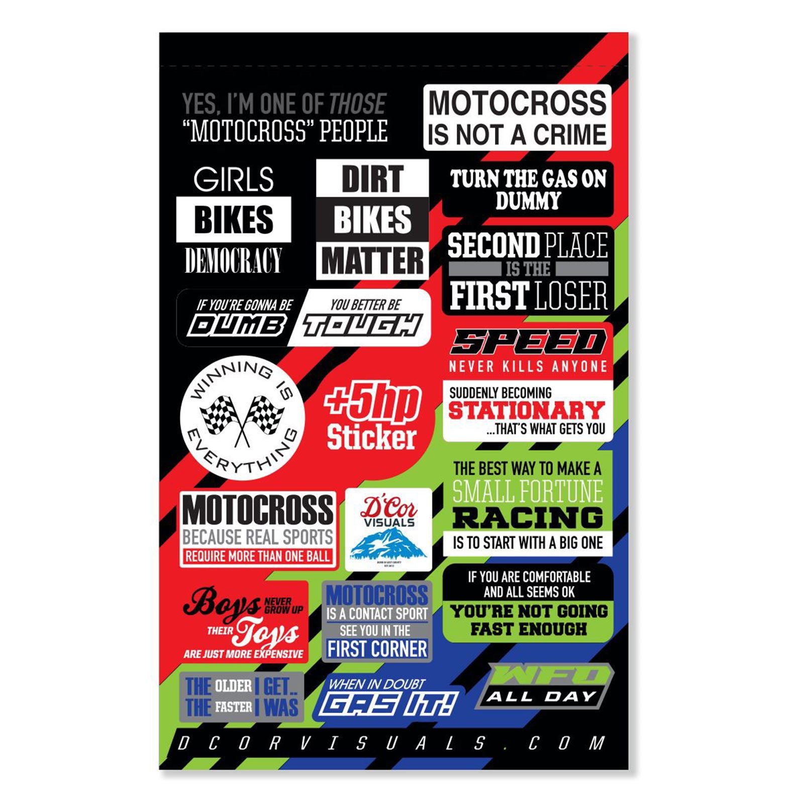 D'Cor Moto Talk Decal Sheet [MPN: 40-90-121]_726222