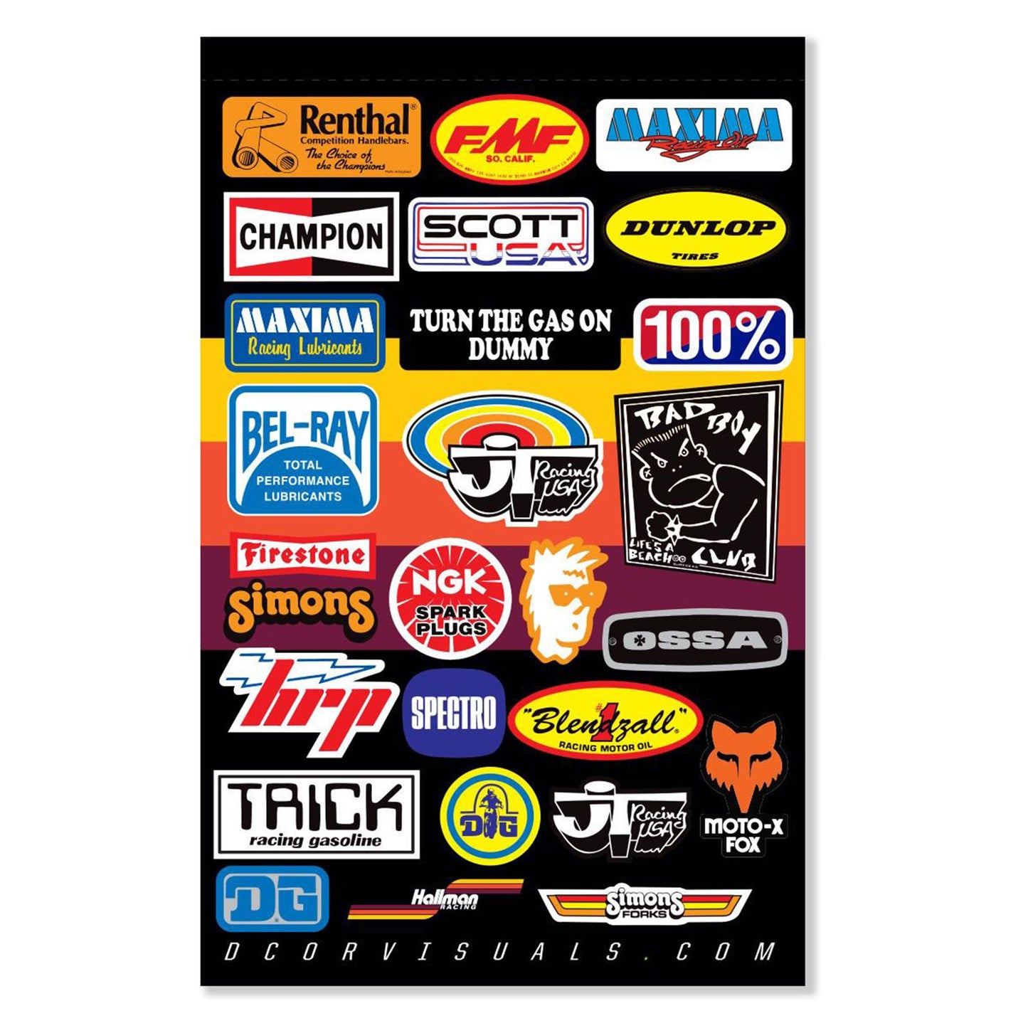 D'Cor Throwback Decal Sheet [MPN: 40-90-122]_726207