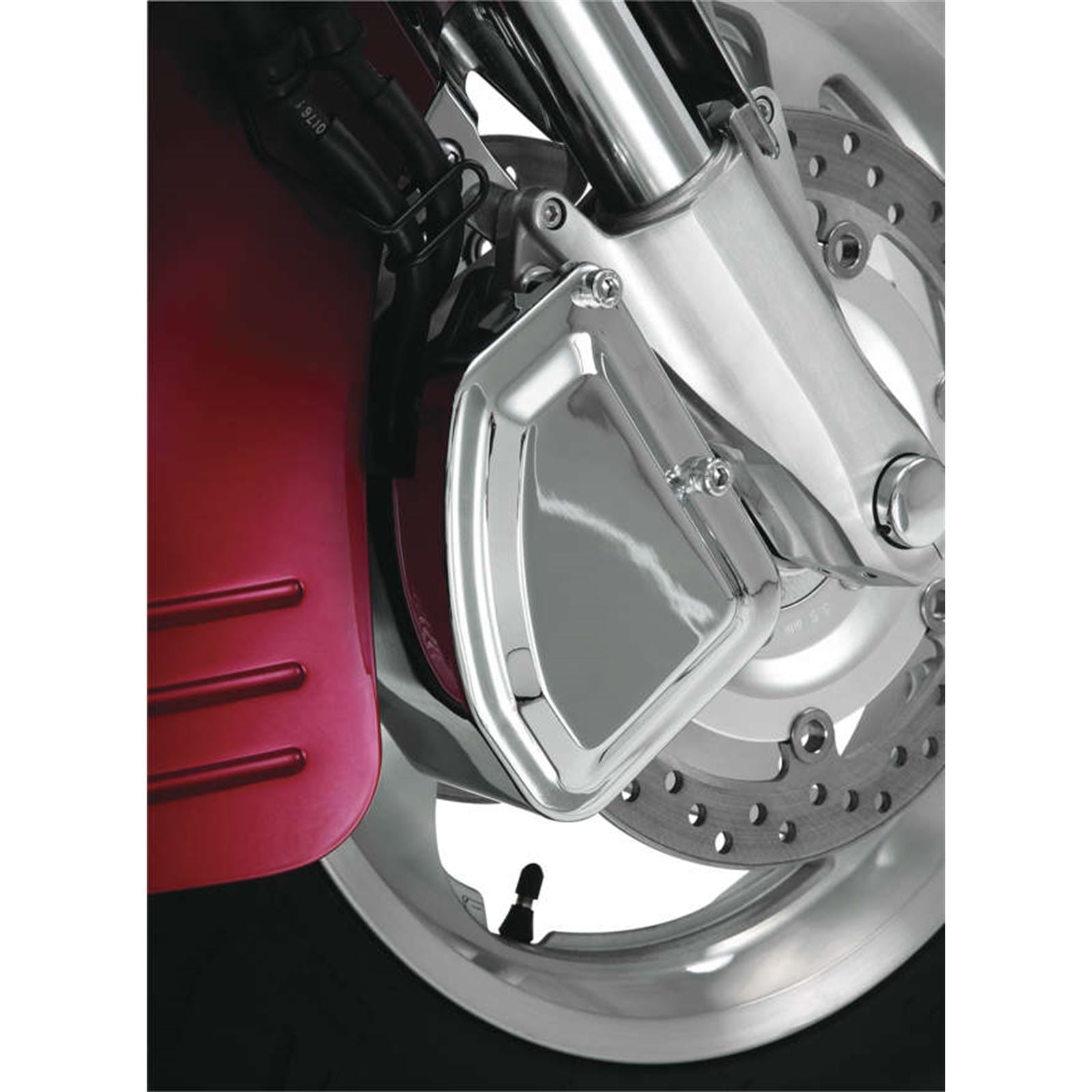 Show Chrome Stepped Front Caliper Cover 55-107R_988537