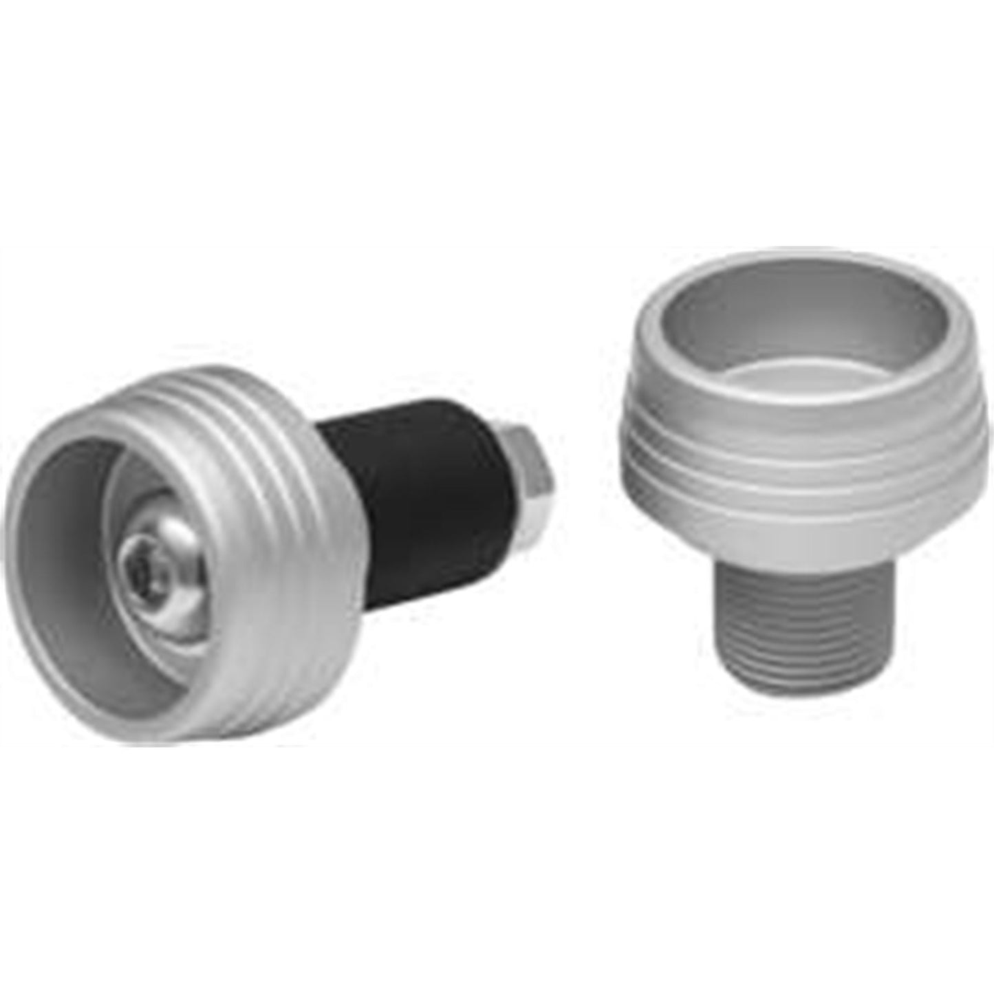 Kuryakyn Lodestar Front Axle Sliders Front Axle Slider, Silver 3816_984654