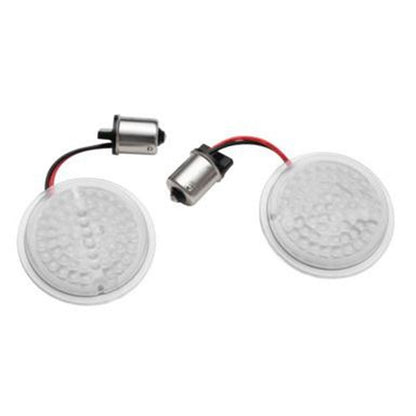 Kuryakyn LuminEZ LED Rear Turn Signal Inserts for Harley-Davidson Rear, 1156, Red 2939_708629