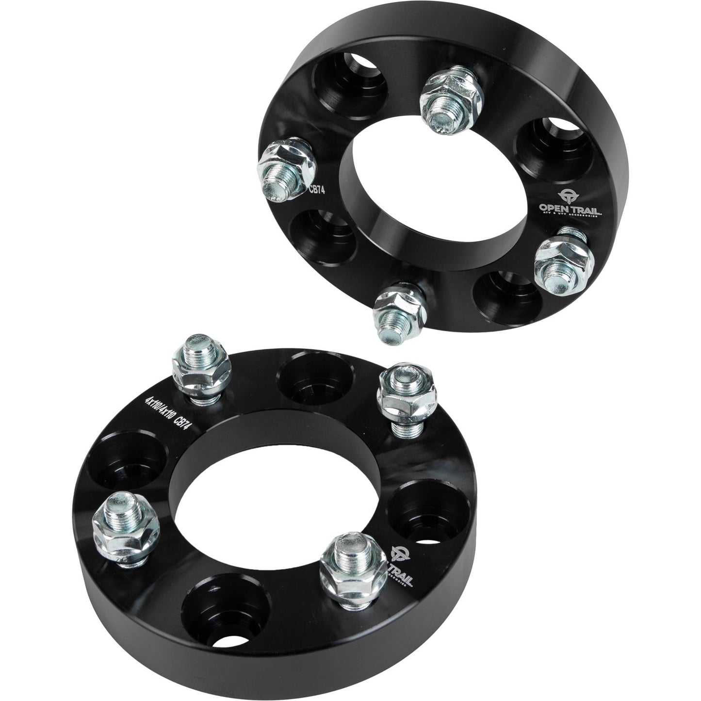 Open Trail Wheel Spacer 1" 4/110 Stud: 12mm X 1.25mm [MPN: AC-06650-1BK]_1102802
