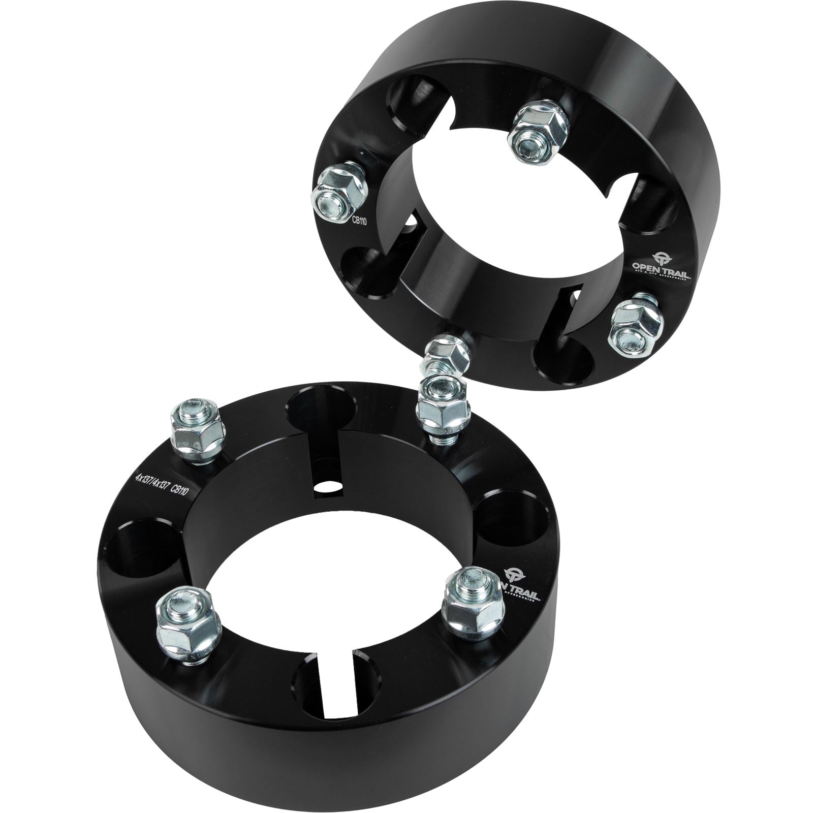 Open Trail Wheel Spacer 2" 4/137 Stud: 12mm X 1.25mm [MPN: AC-06660-1BK]_1090145