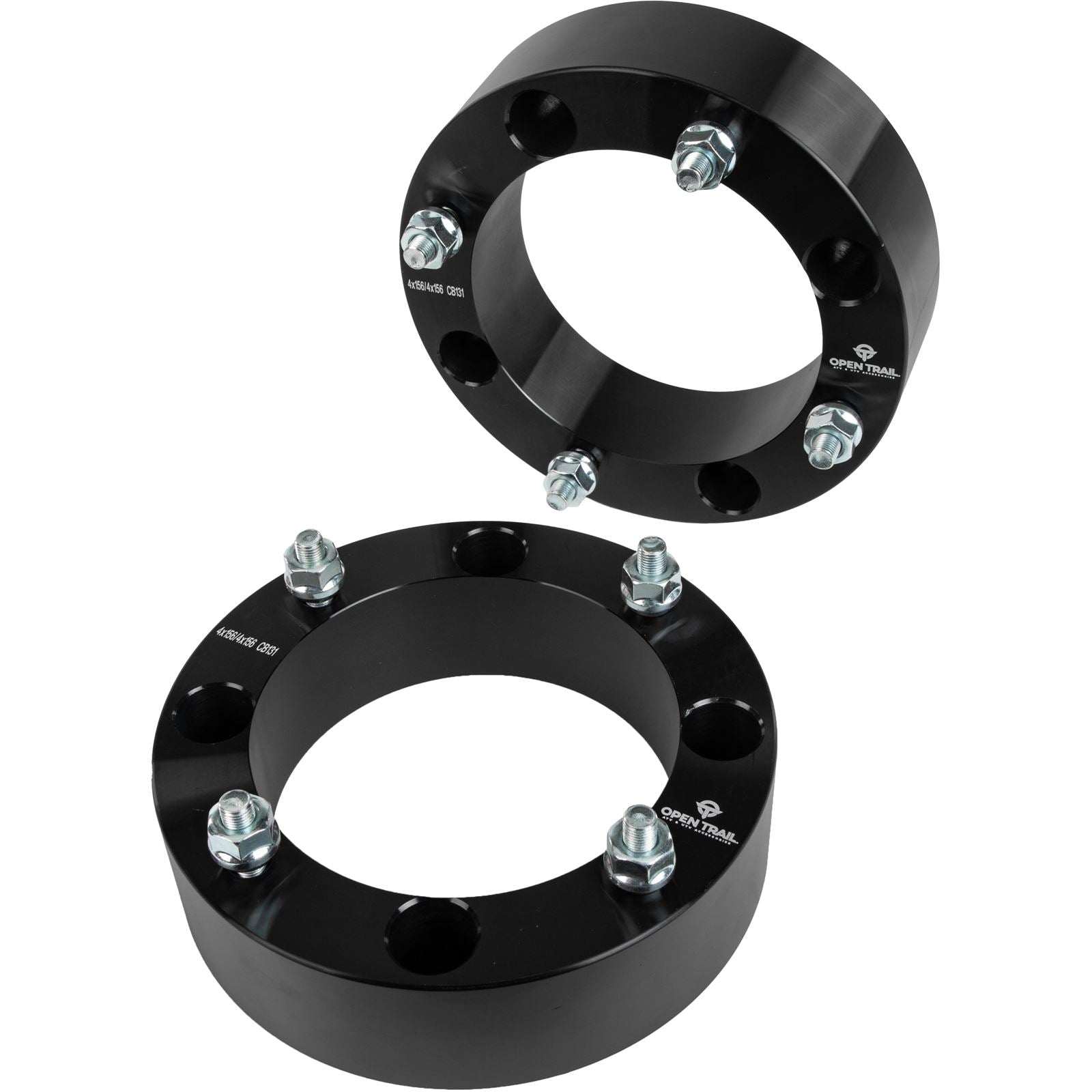 Open Trail Wheel Spacer 2" 4/156 Stud: 3/8" X 24 AC-06661BK_1090146
