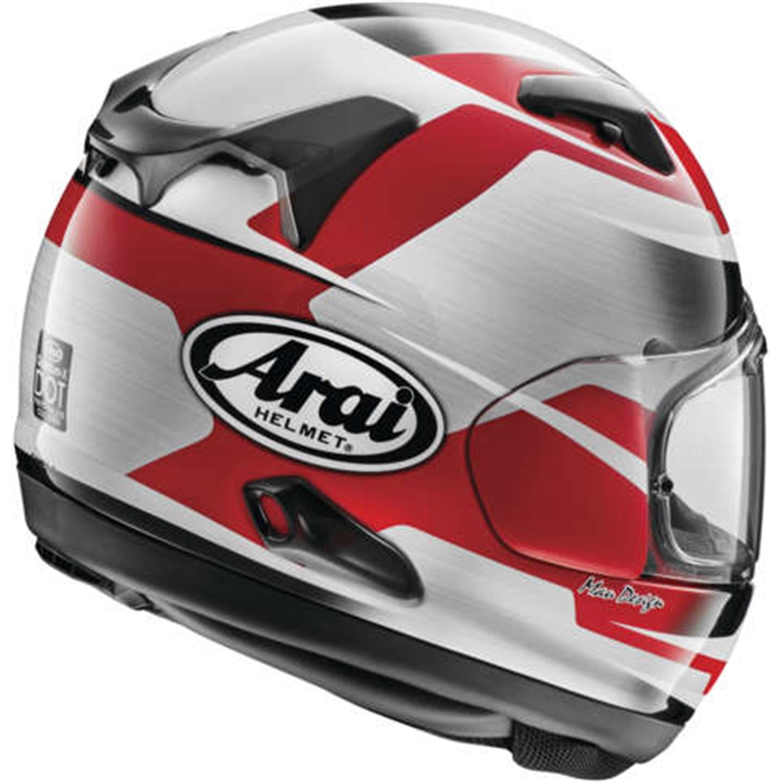 Arai Quantum-X Helmet - Steel - Silver/Red - XS 685311184948_996125